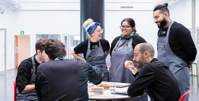 Students of the CIB combined programs in class